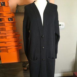 Free People Black Knit Long Cardigan Sweater